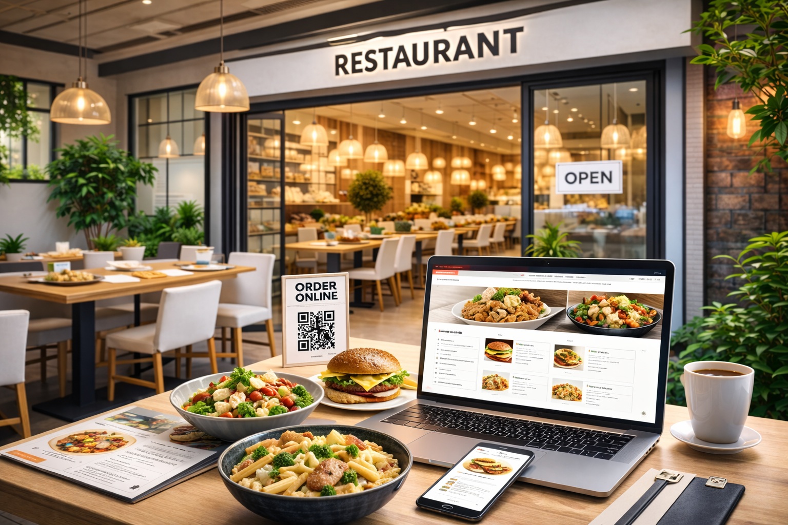 Restaurant digital launch experience